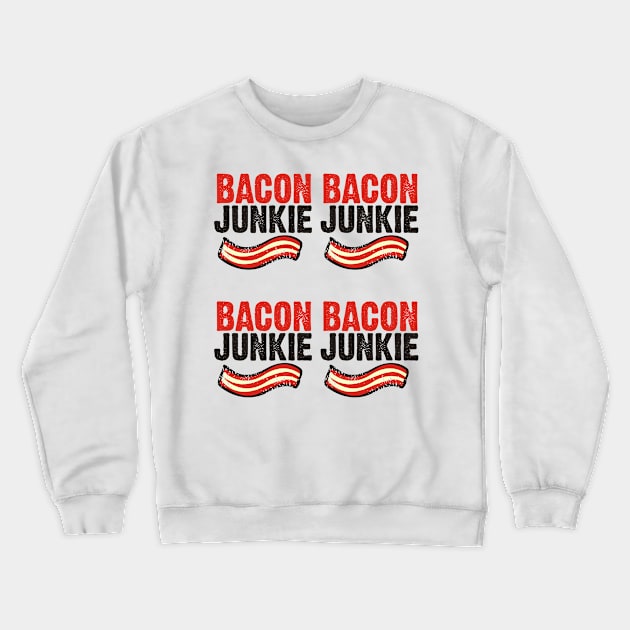 bacon, Bacon And Eggs, Meat, Breakfast, Eggs, Pork, Eating, egg, pig delicious, Meat candy, Tasty, Sweet, Happy, Foodie, Meat Eater, Carnivore, Crewneck Sweatshirt by Lin Watchorn 